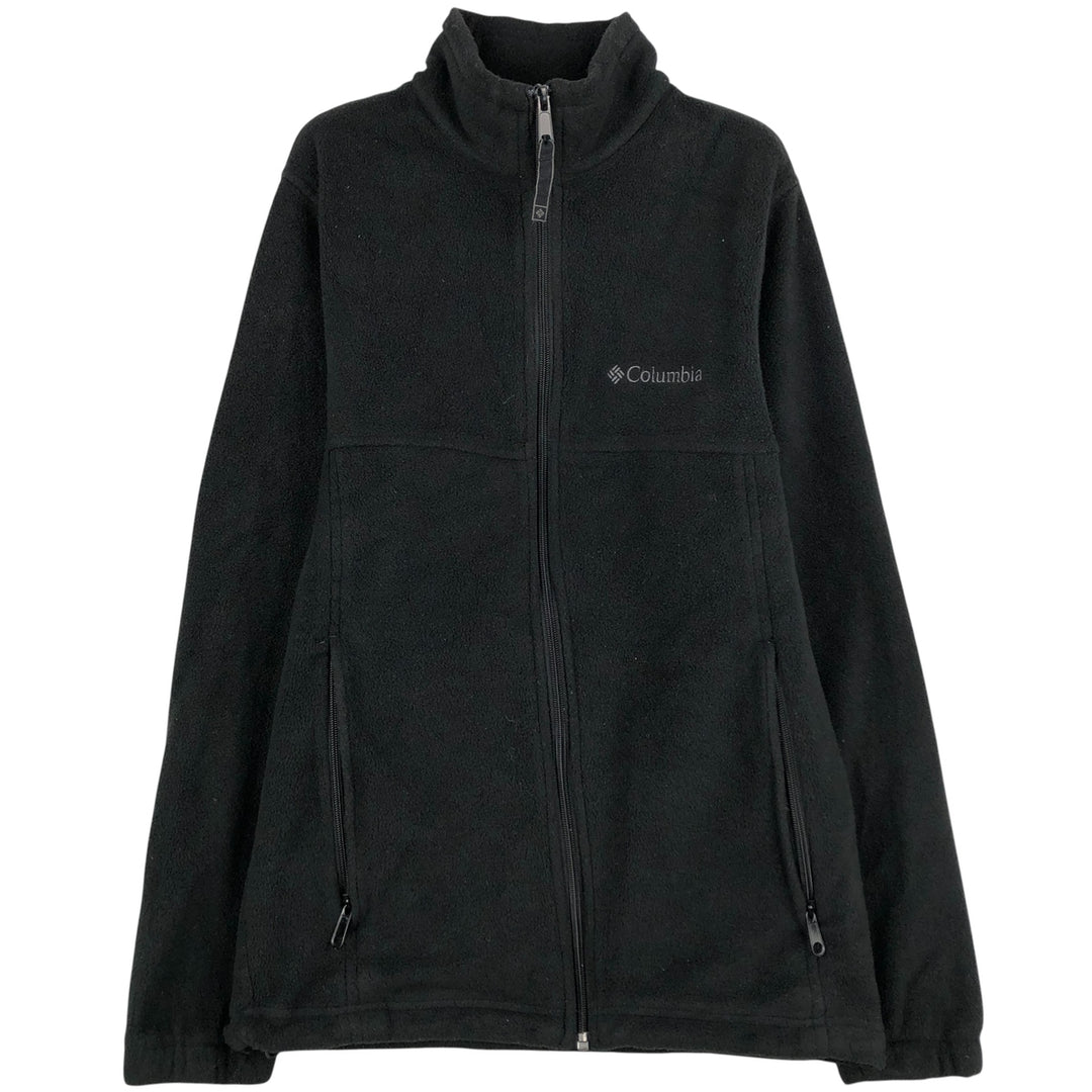 2000'S Columbia fleece jacket, men's size S polyester black type Vintage Second Hand