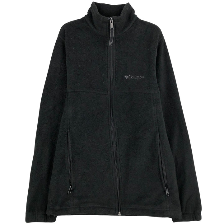 2000'S Columbia fleece jacket, men's size S polyester black type Vintage Second Hand