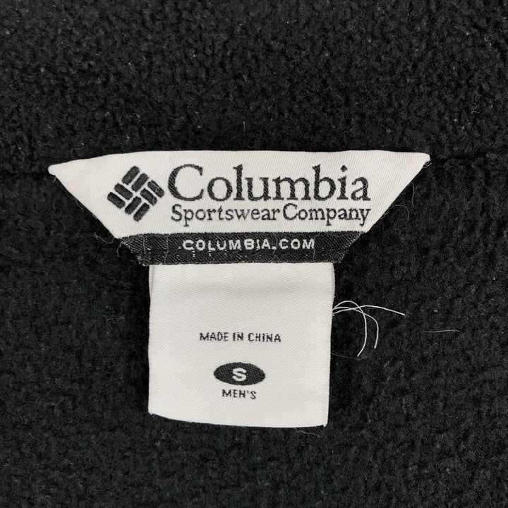 2000'S Columbia fleece jacket, men's size S polyester black type Vintage Second Hand