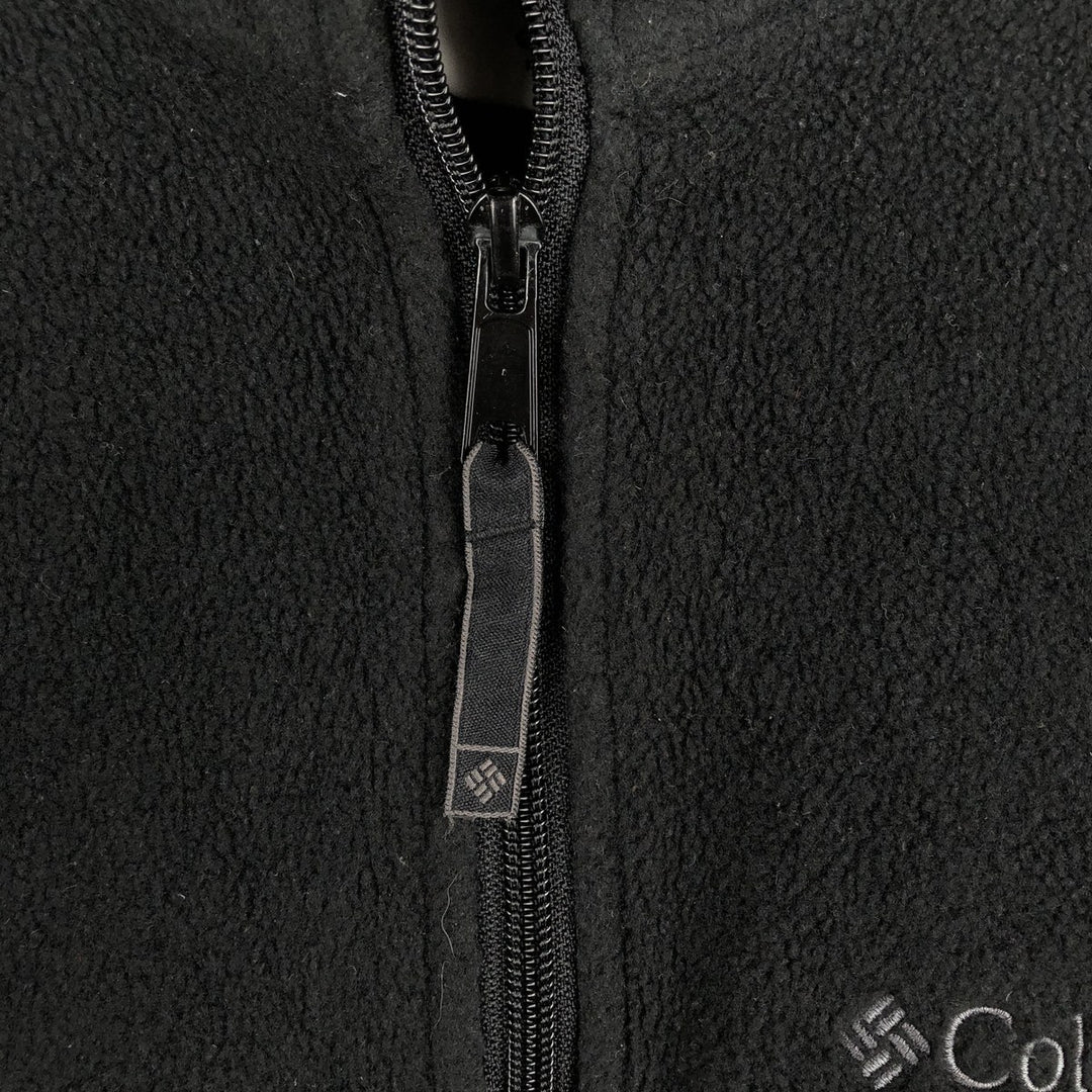2000'S Columbia fleece jacket, men's size S polyester black type Vintage Second Hand