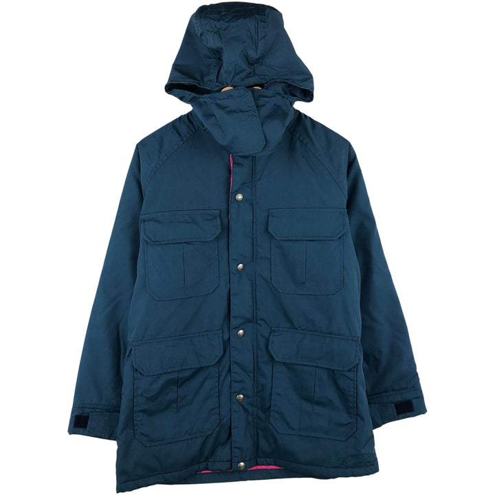 Vintage 1980'S Woolrich padded mountain parka, shell jacket, and puffer jacket, made in the USA, size M, women's. polyester navy blue type Vintage Second Hand