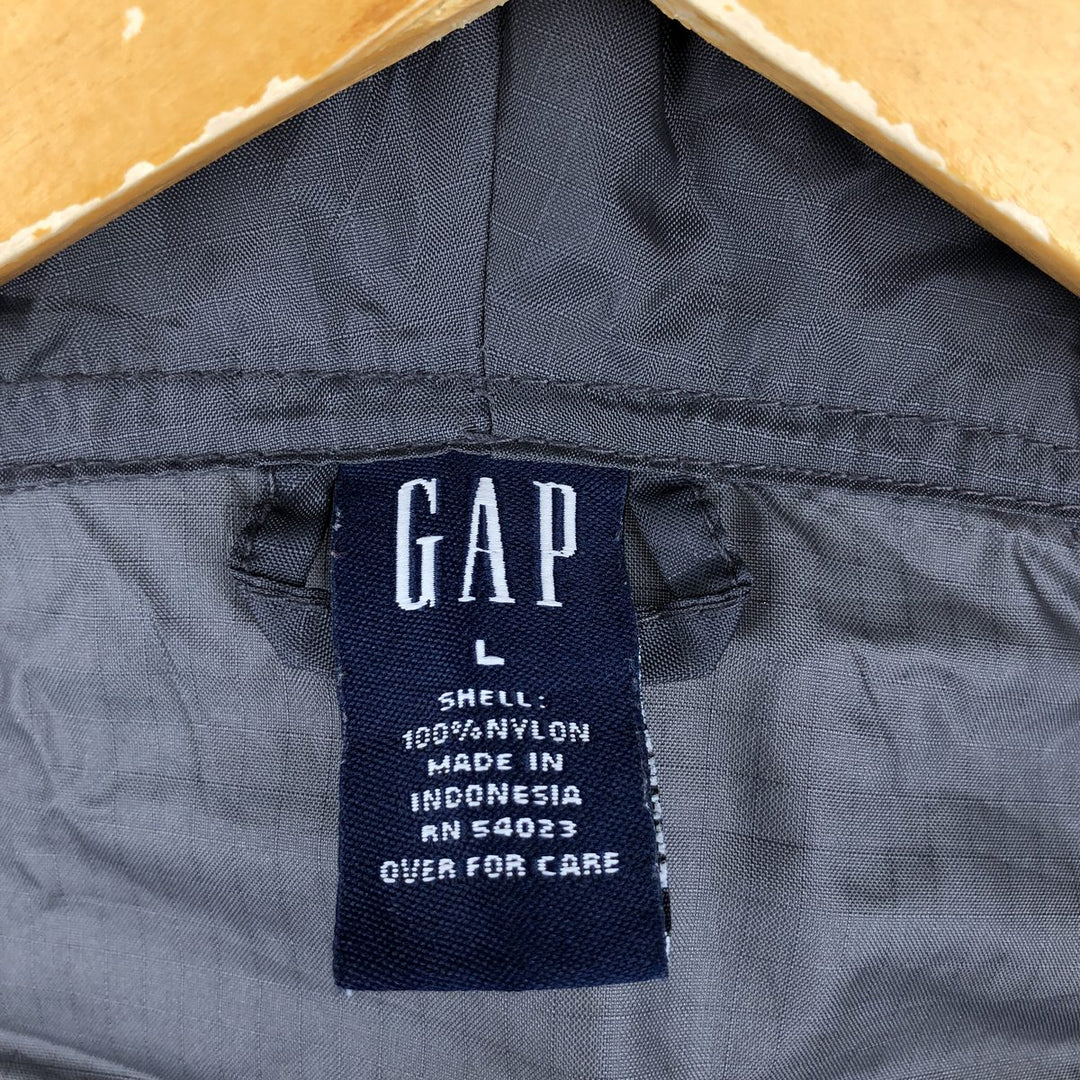 90'S GAP Vintage Ripstop Nylon Parka, Women's Size L Nylon gray type Vintage Second Hand