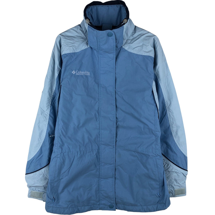 Columbia INTERCHANGE CORE Mountain Jacket, Shell Jacket, Women's, Size L, Long Sleeve Nylon Blue type light blue Vintage Second Hand