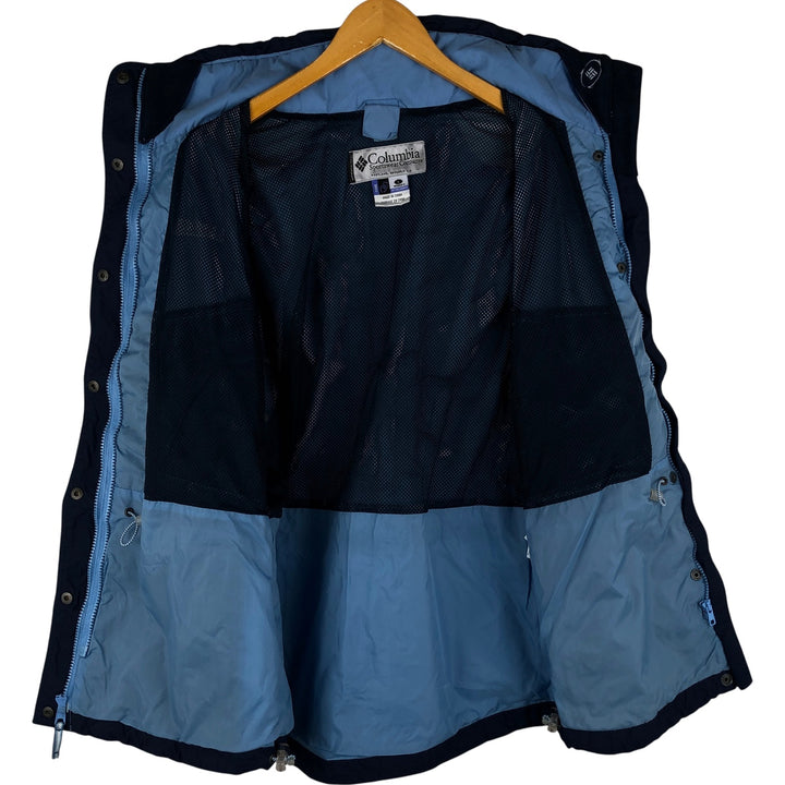 Columbia INTERCHANGE CORE Mountain Jacket, Shell Jacket, Women's, Size L, Long Sleeve Nylon Blue type light blue Vintage Second Hand