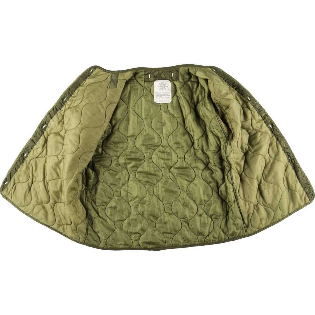 1980'S US Military Ripstop Liner Jacket, Men's Size Medium, Vintage Nylon Khaki type Vintage Second Hand