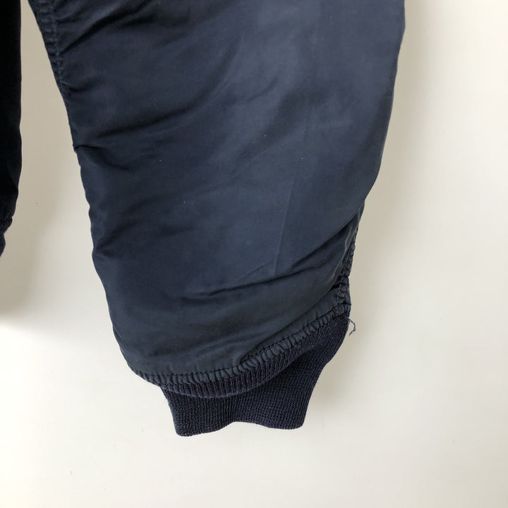 90'S civilian Alpha MA-1 style padded military flight jacket, men's size XL, vintage Nylon navy blue type Vintage Second Hand
