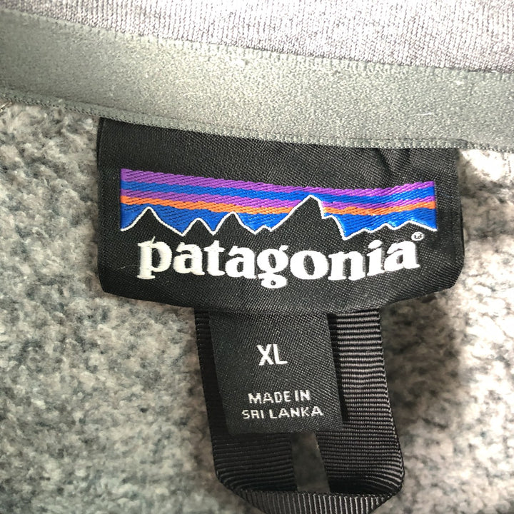 Patagonia Better Sweater Pullover 25527FA18 Fleece Jacket, Men's XL polyester gray type Vintage Second Hand
