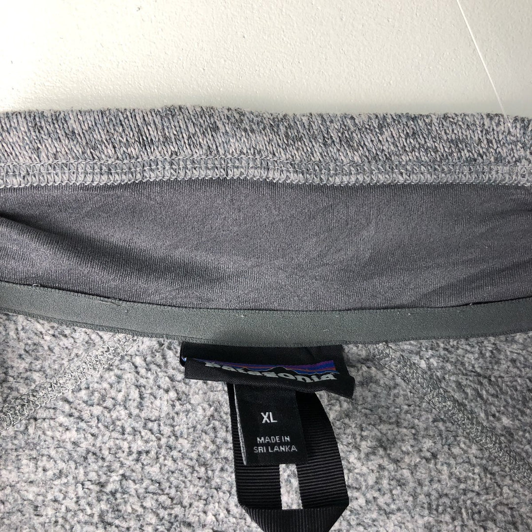Patagonia Better Sweater Pullover 25527FA18 Fleece Jacket, Men's XL polyester gray type Vintage Second Hand
