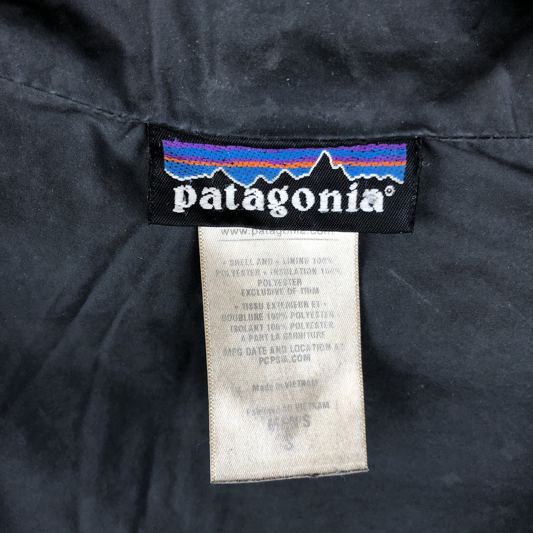Patagonia 31670FA11 Ripstop Puffer Jacket, Men's Size Small polyester black type Vintage Second Hand