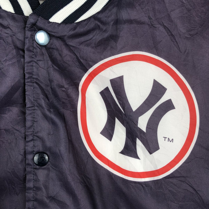 90'S Chalk Line MLB New York Yankees Varsity Jacket, Made in USA, Men's XL polyester navy blue type Vintage Second Hand