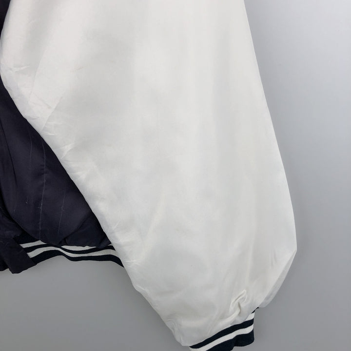 90'S Chalk Line MLB New York Yankees Varsity Jacket, Made in USA, Men's XL polyester navy blue type Vintage Second Hand