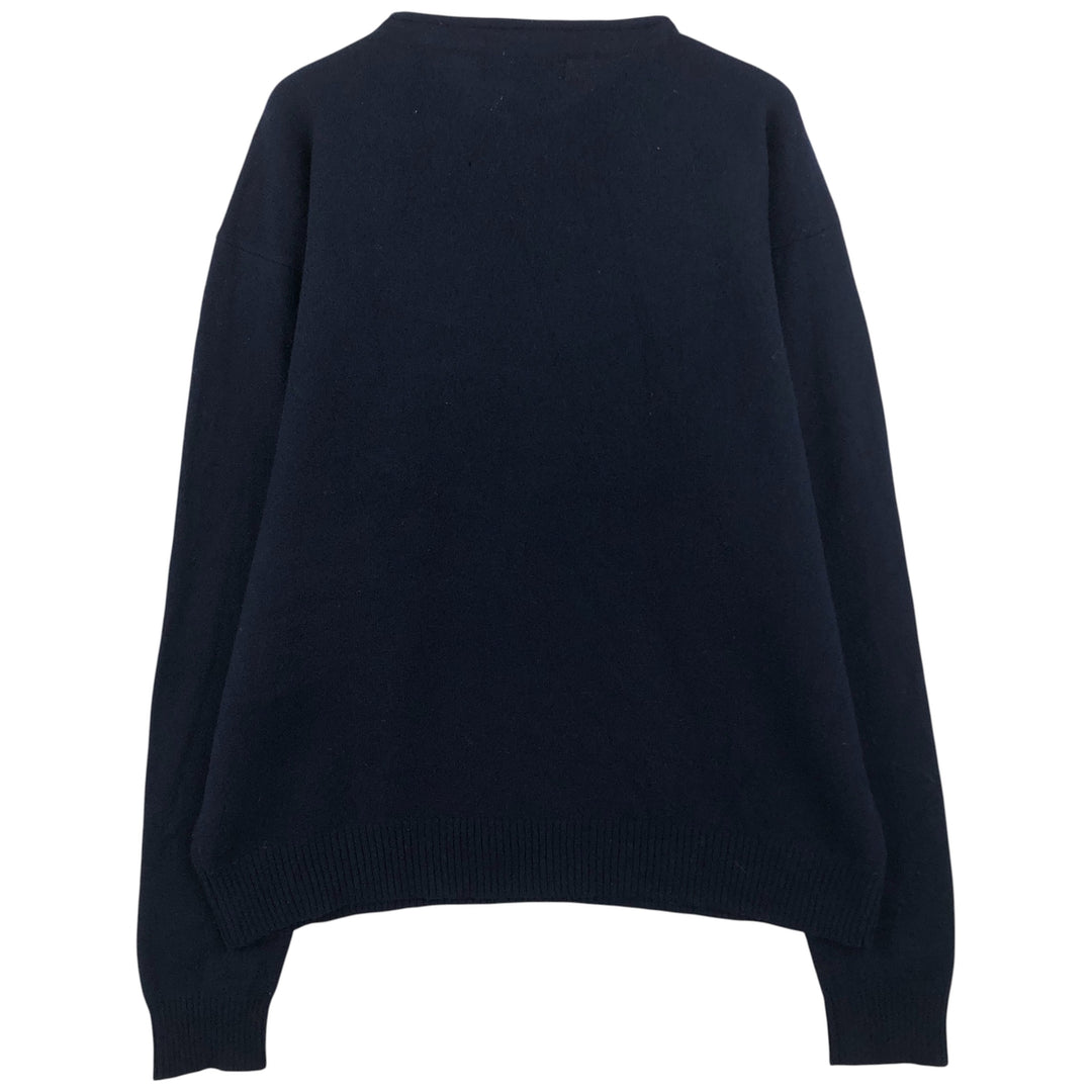 Ralph Lauren POLO by Ralph Lauren Roll Neck Lambswool Knit Sweater, Men's Size L Lamb wool navy blue type Vintage Second Hand