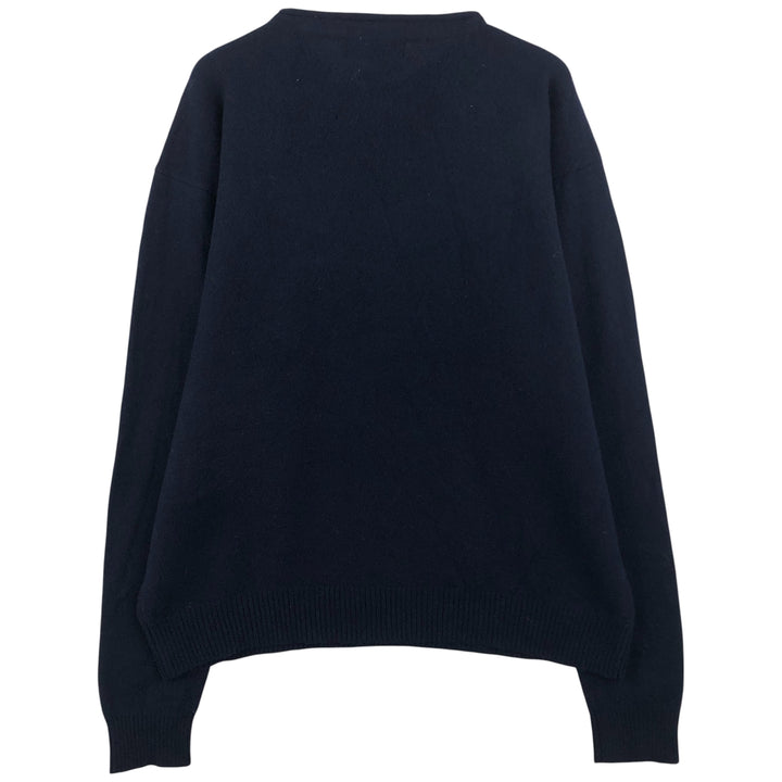 Ralph Lauren POLO by Ralph Lauren Roll Neck Lambswool Knit Sweater, Men's Size L Lamb wool navy blue type Vintage Second Hand