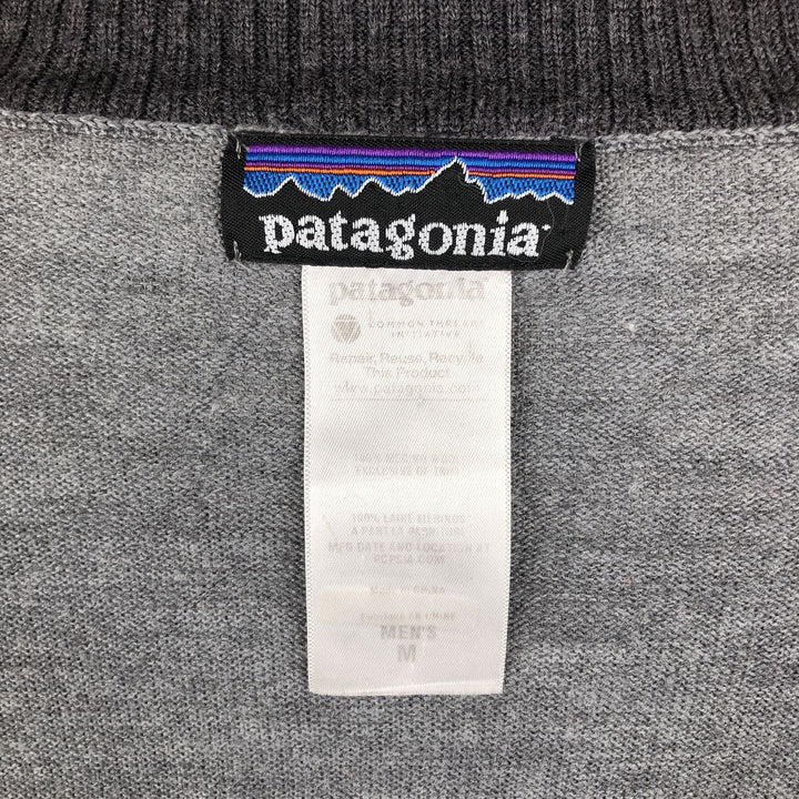 Patagonia Merino Wool Driver's Knit Sweater, Men's Size M Merino wool gray type Vintage Second Hand