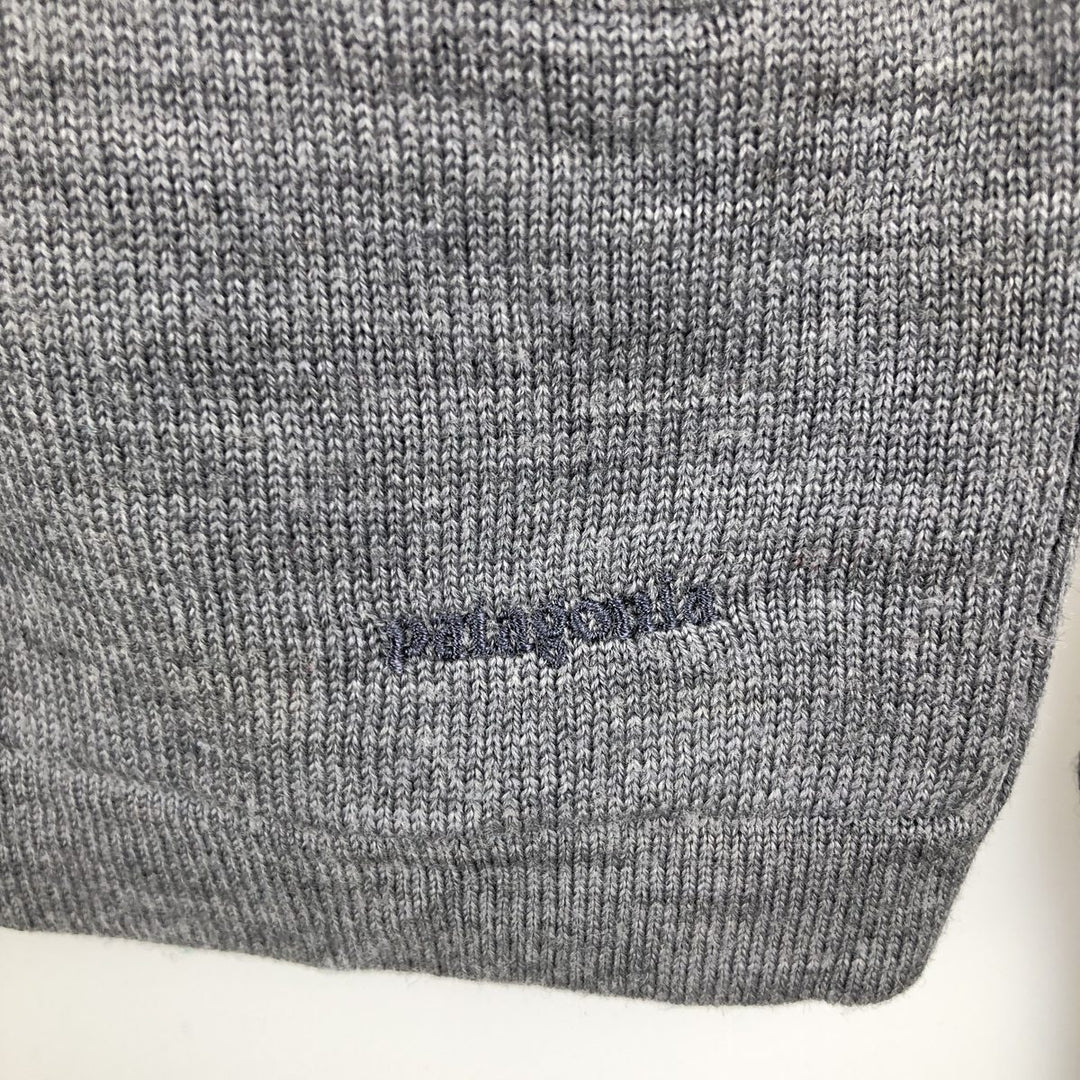 Patagonia Merino Wool Driver's Knit Sweater, Men's Size M Merino wool gray type Vintage Second Hand