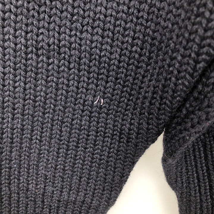 Ralph Lauren Polo by Ralph Lauren wool knit sweater, men's size M wool black type Vintage Second Hand
