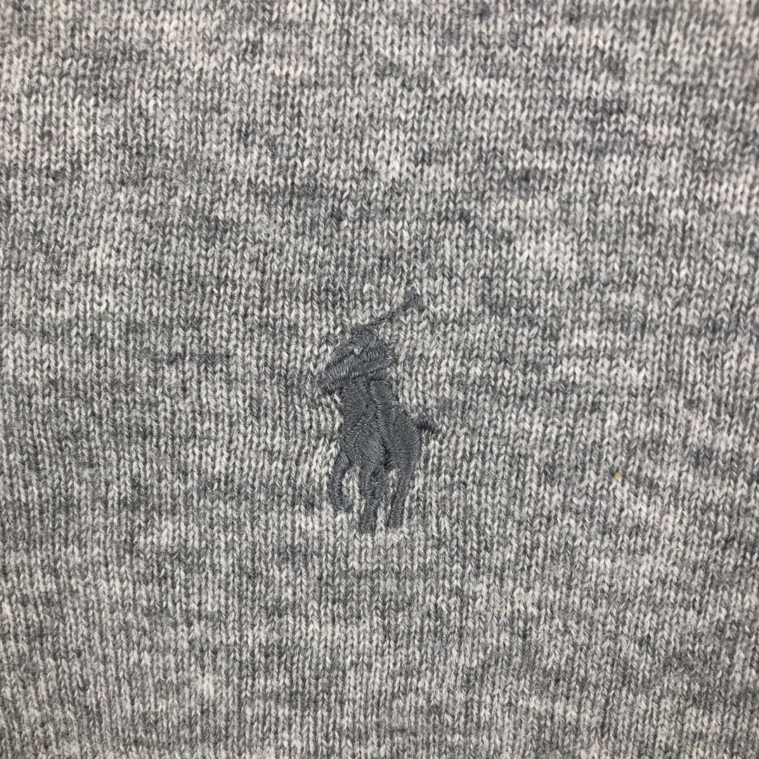 Ralph Lauren POLO RALPH LAUREN V-neck cashmere knit sweater, men's size M Cashmere gray type Vintage Second Hand