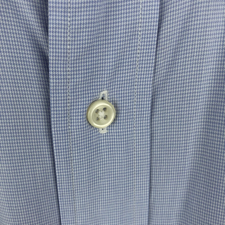 Ralph Lauren BLAKE long sleeve button down check shirt, men's XL size cotton blue type Vintage Second Hand