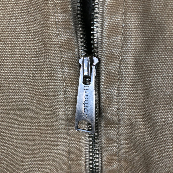 2000'S Carhartt V26 DEPREUX Advertising Duck Vest, Men's XXL cotton beige type brown Vintage Second Hand