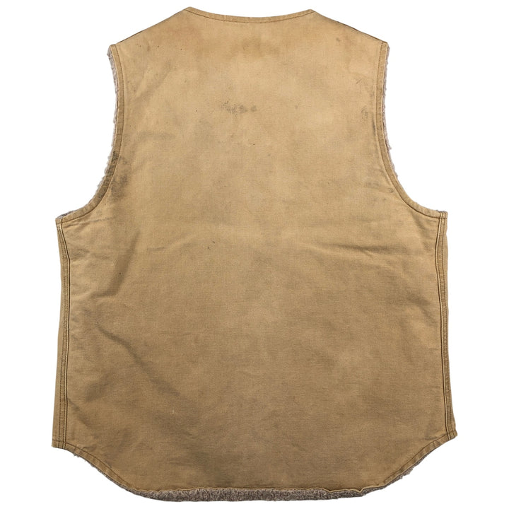 Vintage 80s-90'S Carhartt Duck Vest, Men's Size Medium unclear Beige type Vintage Second Hand