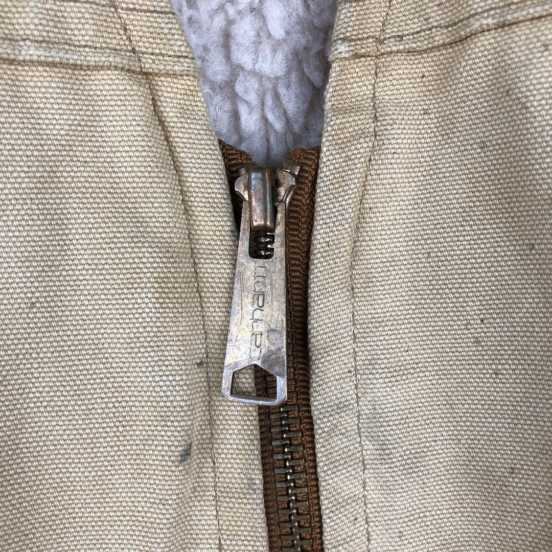 Vintage 80s-90'S Carhartt Duck Vest, Men's Size Medium unclear Beige type Vintage Second Hand