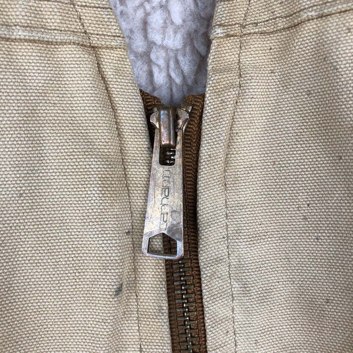 Vintage 80s-90'S Carhartt Duck Vest, Men's Size Medium unclear Beige type Vintage Second Hand