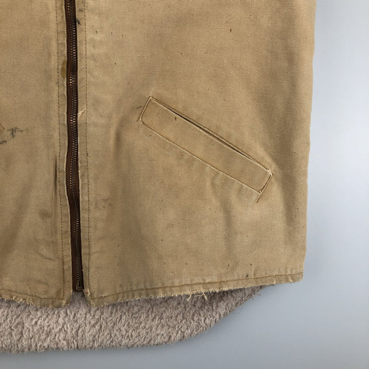 Vintage 80s-90'S Carhartt Duck Vest, Men's Size Medium unclear Beige type Vintage Second Hand
