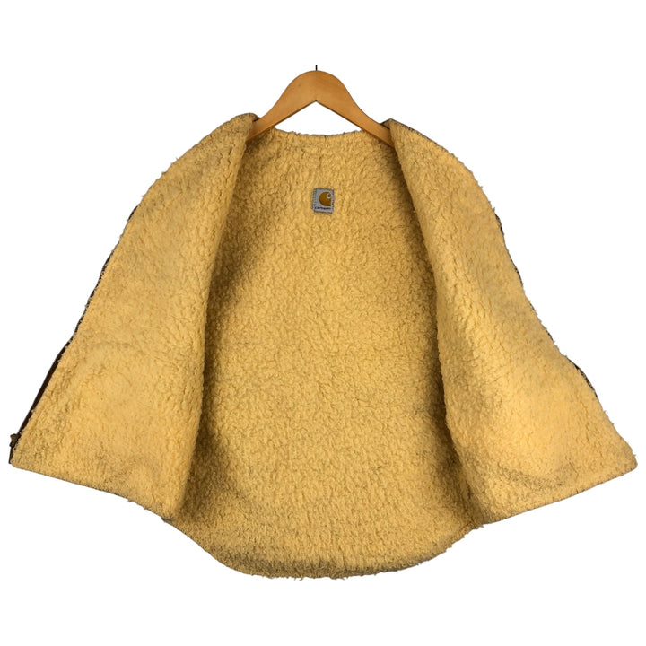 Vintage 1980'S Carhartt 6SV Duck Vest, Made in USA, Men's Size Medium cotton Beige type Vintage Second Hand