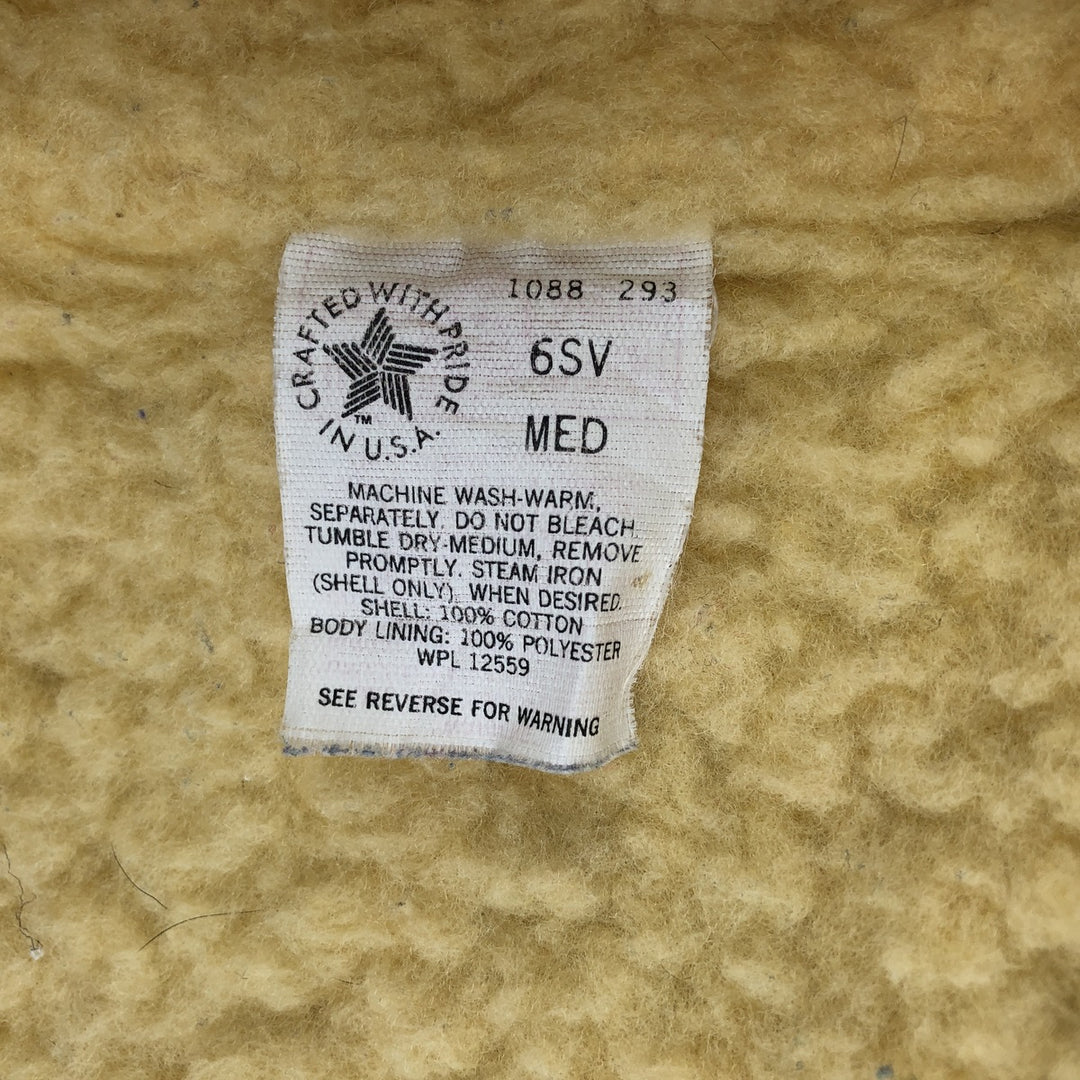 Vintage 1980'S Carhartt 6SV Duck Vest, Made in USA, Men's Size Medium cotton Beige type Vintage Second Hand