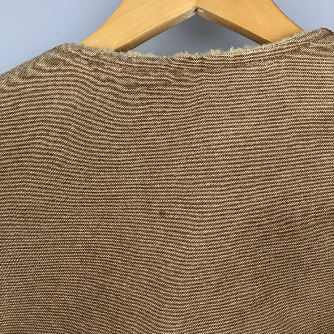 Vintage 1980'S Carhartt 6SV Duck Vest, Made in USA, Men's Size Medium cotton Beige type Vintage Second Hand