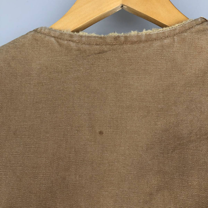 Vintage 1980'S Carhartt 6SV Duck Vest, Made in USA, Men's Size Medium cotton Beige type Vintage Second Hand
