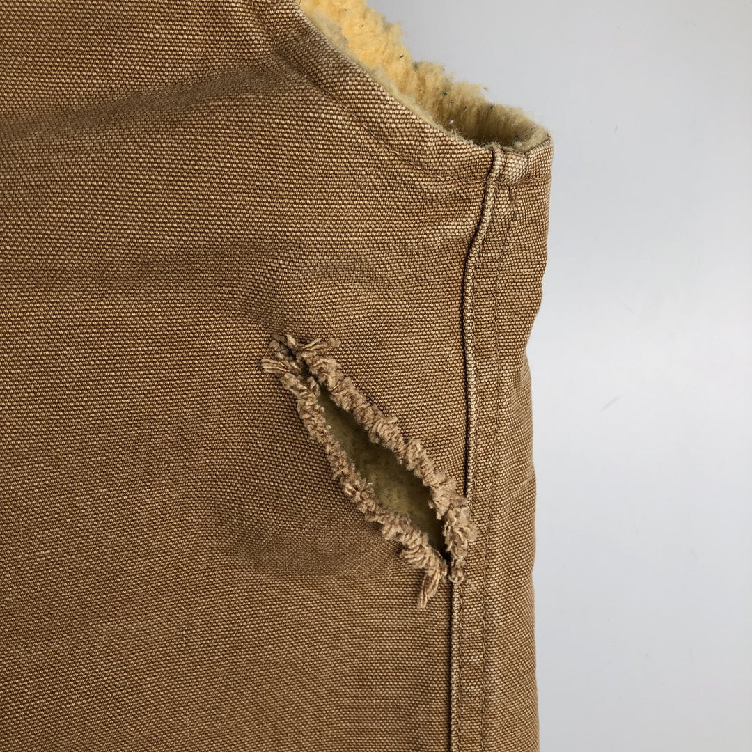 Vintage 1980'S Carhartt 6SV Duck Vest, Made in USA, Men's Size Medium cotton Beige type Vintage Second Hand