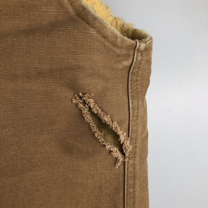 Vintage 1980'S Carhartt 6SV Duck Vest, Made in USA, Men's Size Medium cotton Beige type Vintage Second Hand