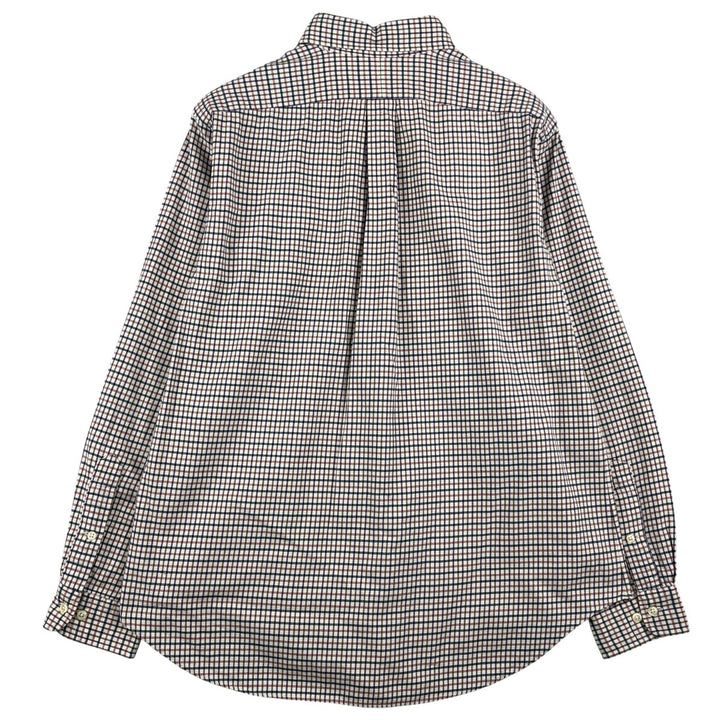Ralph Lauren Classic Fit Long Sleeve Button Down Check Shirt, Men's Size L cotton white type Vintage Second Hand