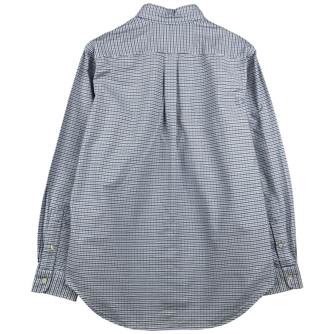 Ralph Lauren Classic Fit Long Sleeve Button Down Check Shirt Men's M cotton white type Vintage Second Hand