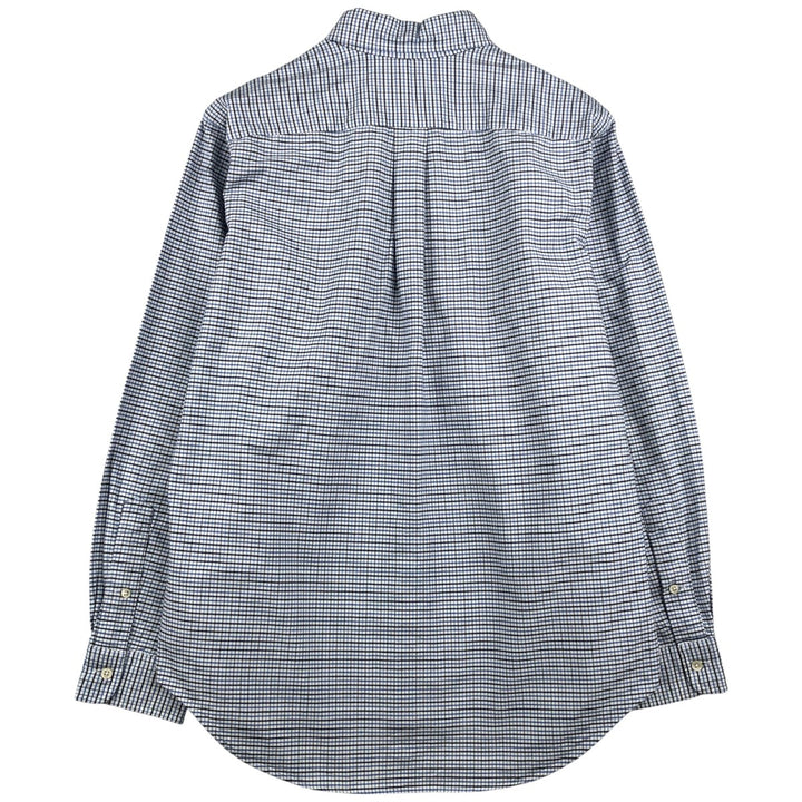 Ralph Lauren Classic Fit Long Sleeve Button Down Check Shirt Men's M cotton white type Vintage Second Hand