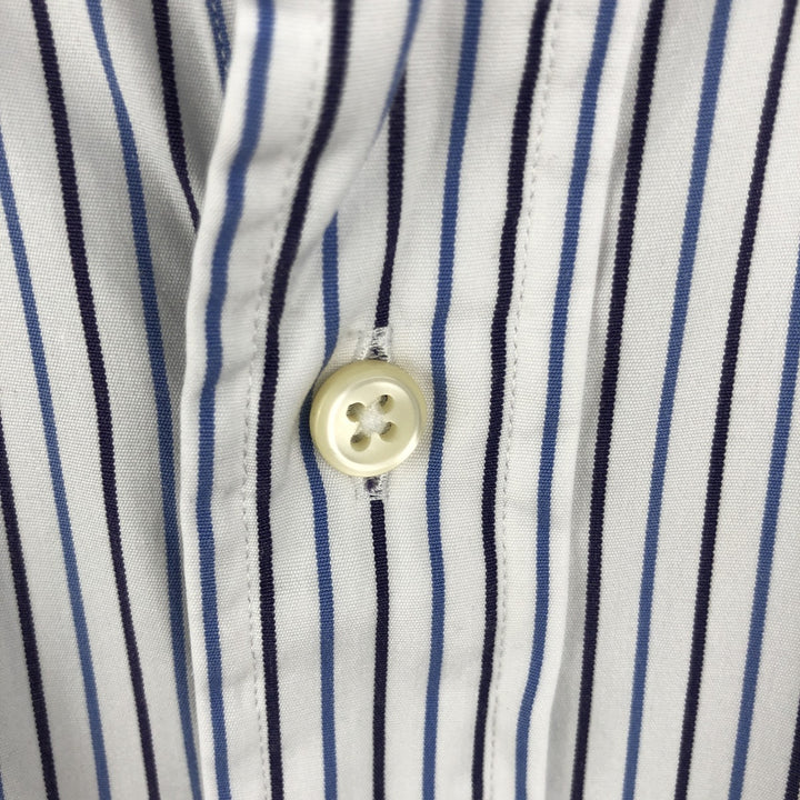 Ralph Lauren Classic Fit Long Sleeve Button Down Striped Shirt, Men's Size L cotton white type Vintage Second Hand