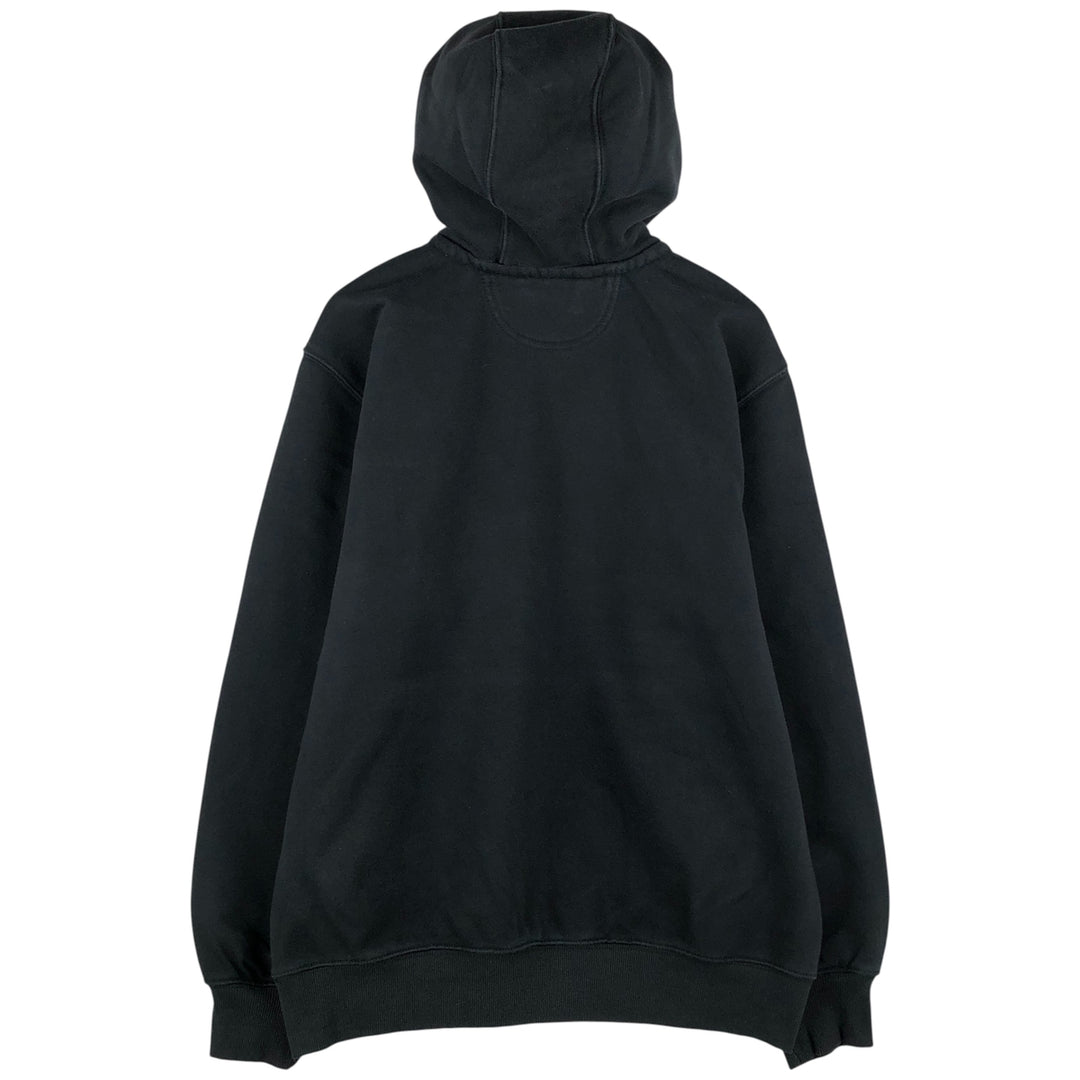 Carhartt Loose Fit Half-Zip Hoodie, Men's Size L cotton black type Vintage Second Hand