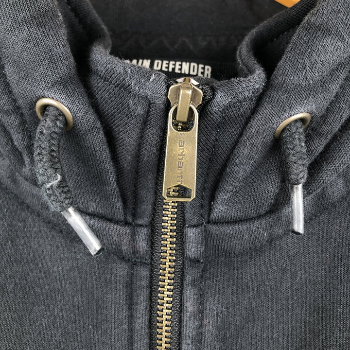 Carhartt Loose Fit Half-Zip Hoodie, Men's Size L cotton black type Vintage Second Hand