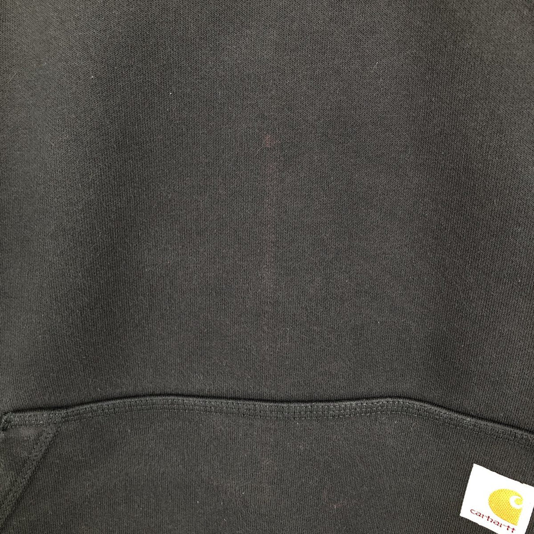 Carhartt Loose Fit Half-Zip Hoodie, Men's Size L cotton black type Vintage Second Hand