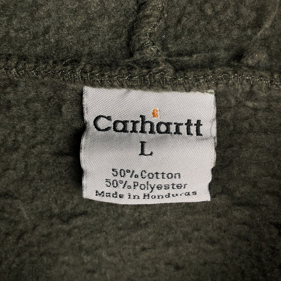 Carhartt Sweat Pullover Hoodie Men's Size L cotton Khaki type Vintage Second Hand