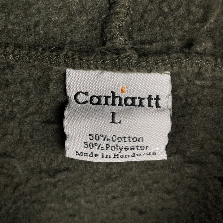 Carhartt Sweat Pullover Hoodie Men's Size L cotton Khaki type Vintage Second Hand