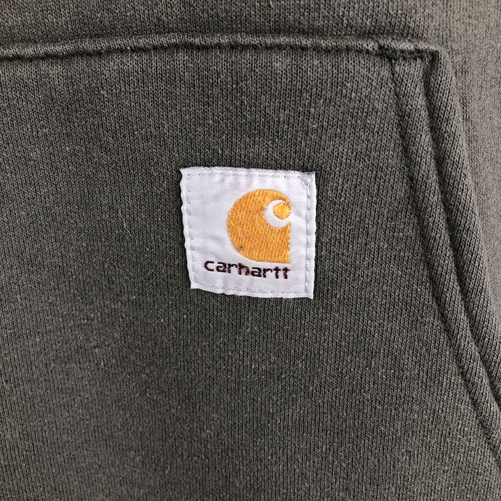 Carhartt Sweat Pullover Hoodie Men's Size L cotton Khaki type Vintage Second Hand