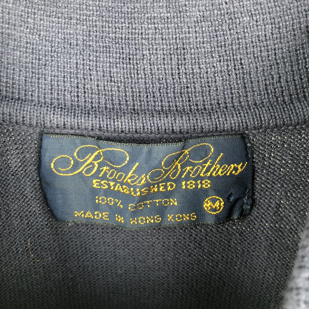 Vintage 1990'S Brooks Brothers 1818 short-sleeved polo knit sweater, size M, men's cotton navy blue type Vintage Second Hand