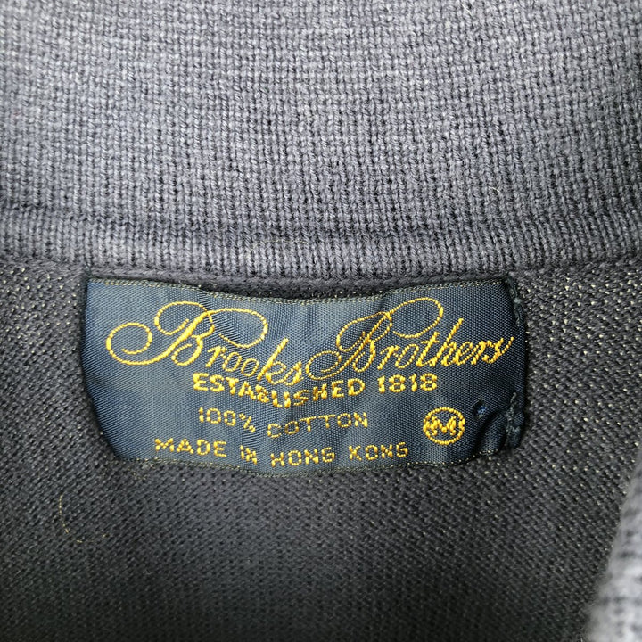 Vintage 1990'S Brooks Brothers 1818 short-sleeved polo knit sweater, size M, men's cotton navy blue type Vintage Second Hand