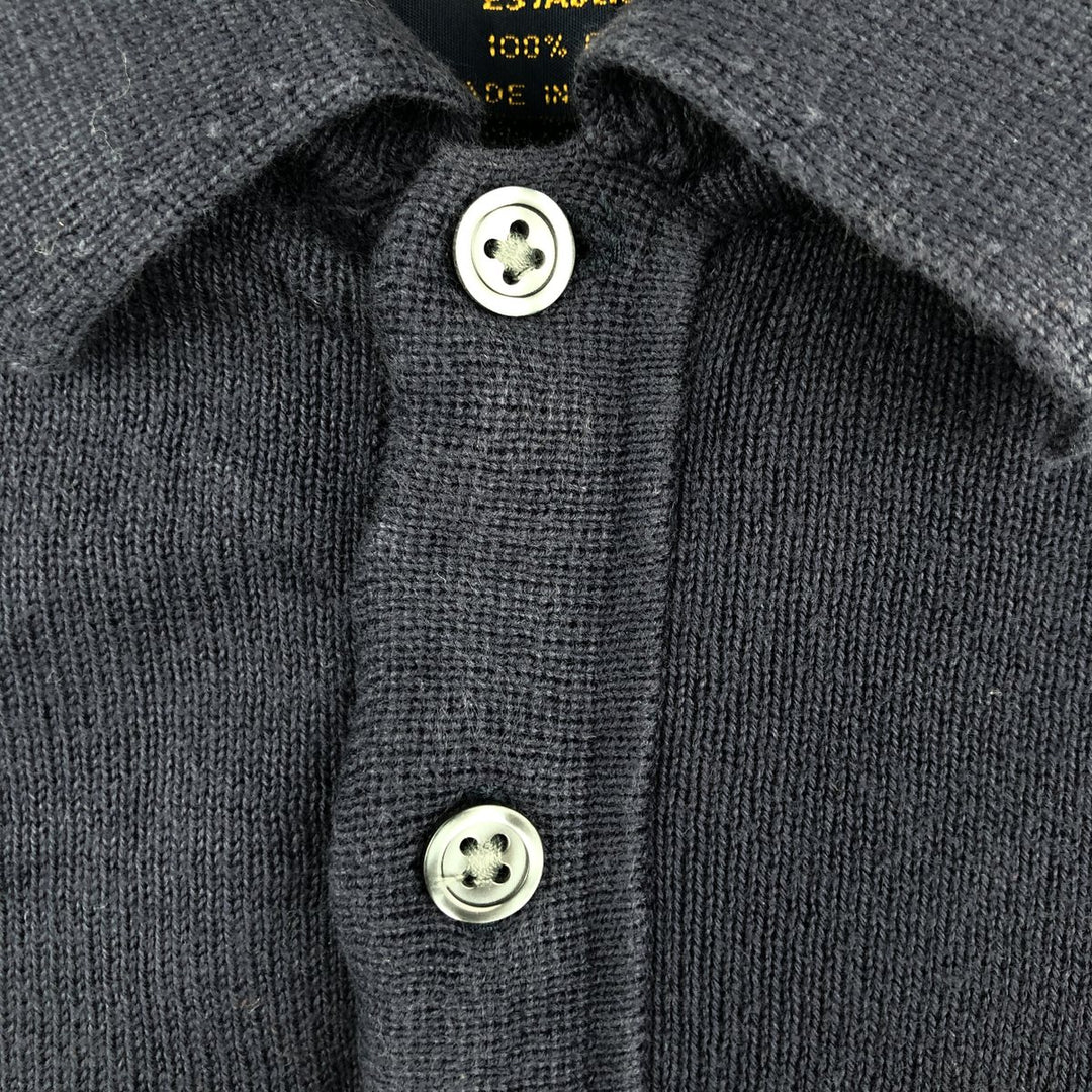 Vintage 1990'S Brooks Brothers 1818 short-sleeved polo knit sweater, size M, men's cotton navy blue type Vintage Second Hand