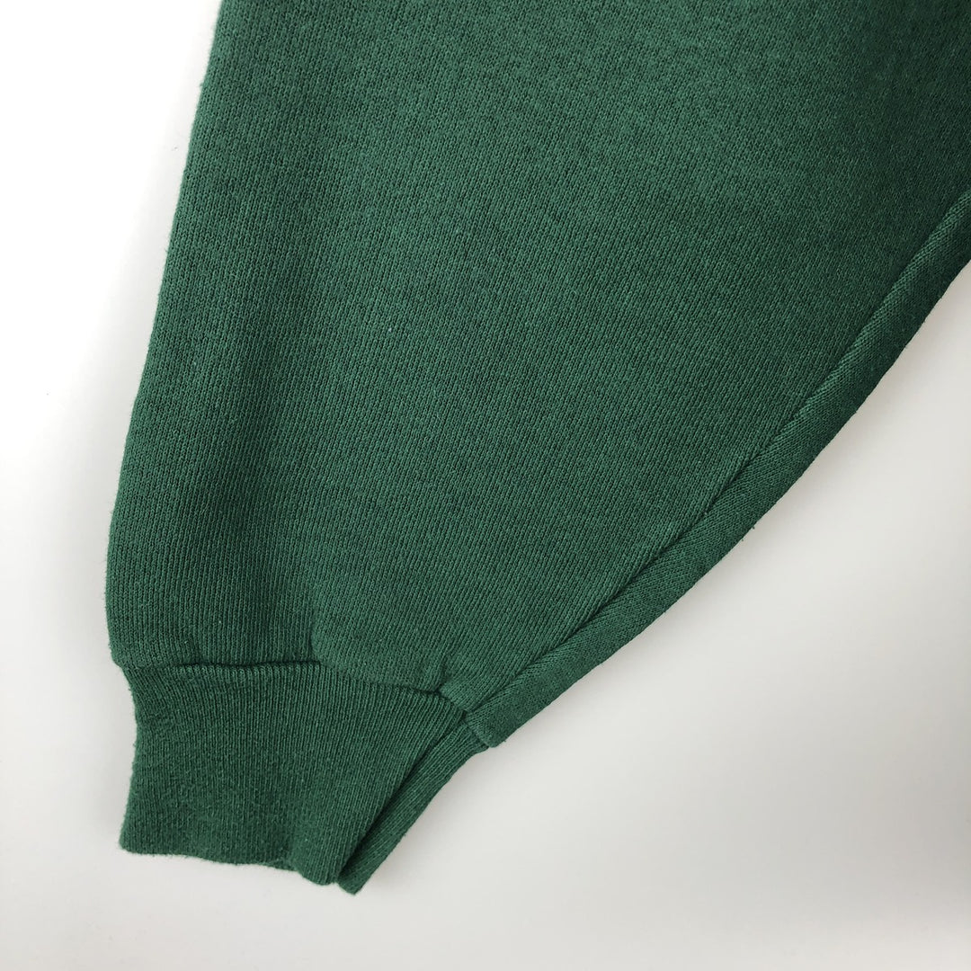 90'S Lee Mid-Weight Michigan State University College Character Sweatshirt, Made in USA, Men's Size L cotton green type Vintage Second Hand