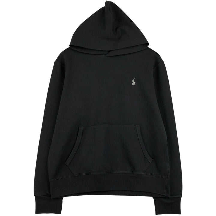 Ralph Lauren POLO RALPH LAUREN Sweatshirt pullover hoodie, men's size M polyester black type Vintage Second Hand