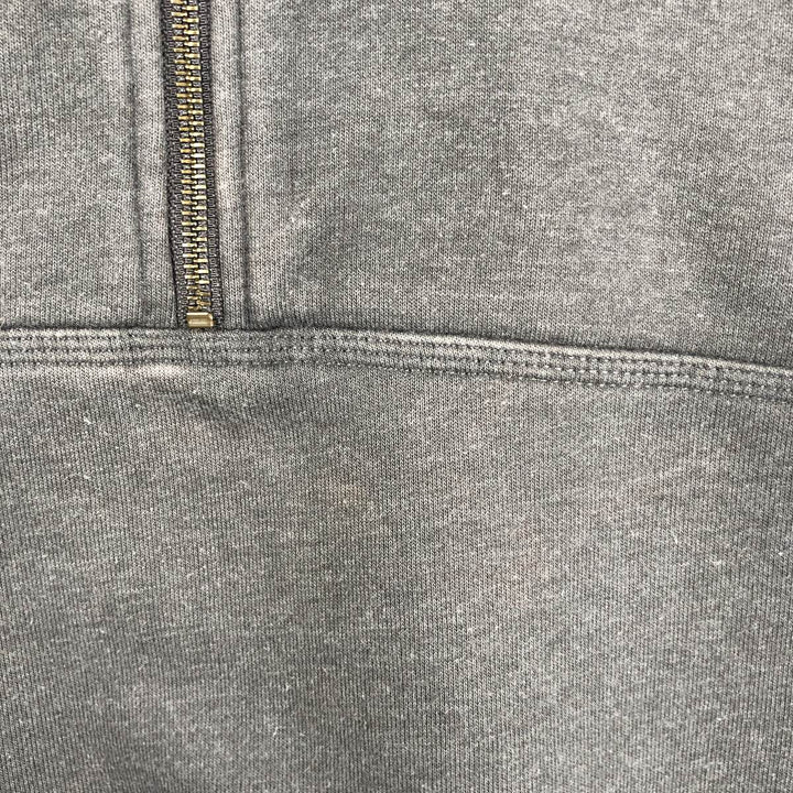 Carhartt ORIGINAL FIT sweatshirt half zip hoodie, men's size L cotton gray type Vintage Second Hand