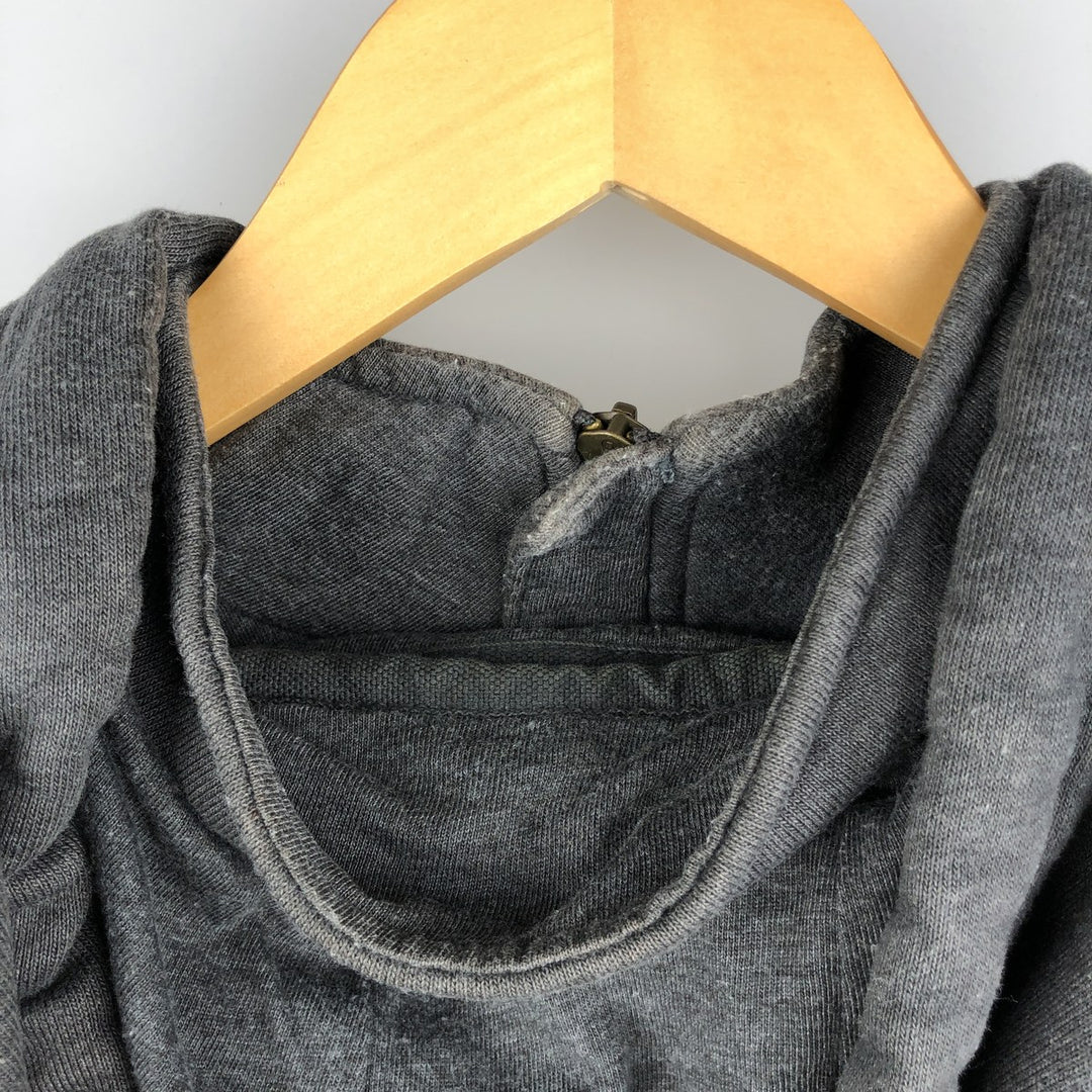 Carhartt ORIGINAL FIT sweatshirt half zip hoodie, men's size L cotton gray type Vintage Second Hand